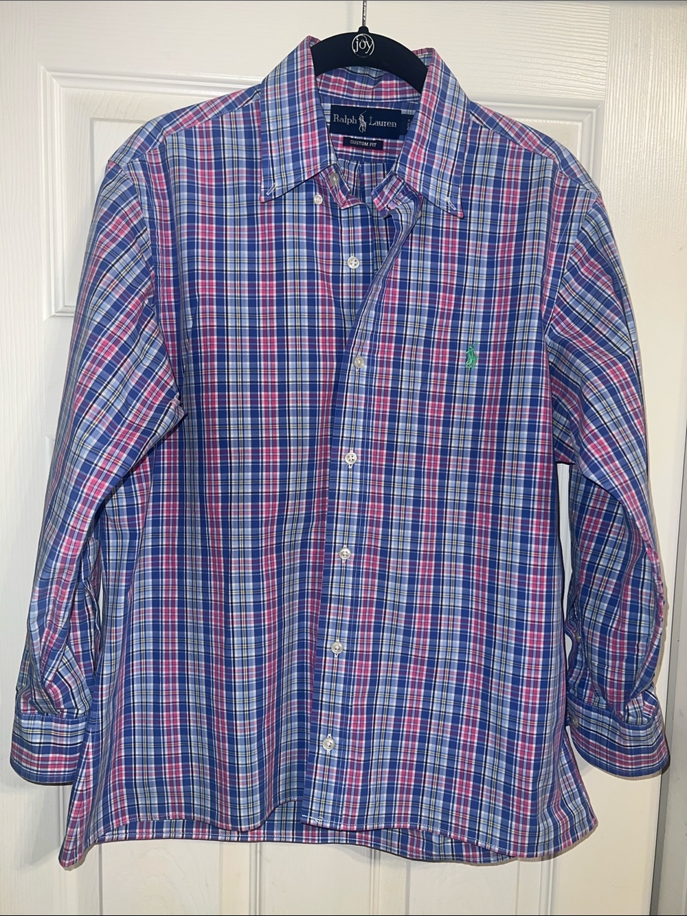 Polo Ralph Lauren Blue & Pink Plaid Button-Down Shirt